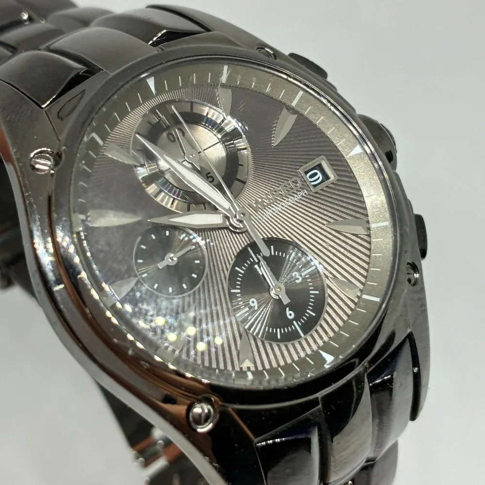Seiko WIRED Chronograph 7T92-0GK0 Black IP Stainless Steel Quartz Men's Watch